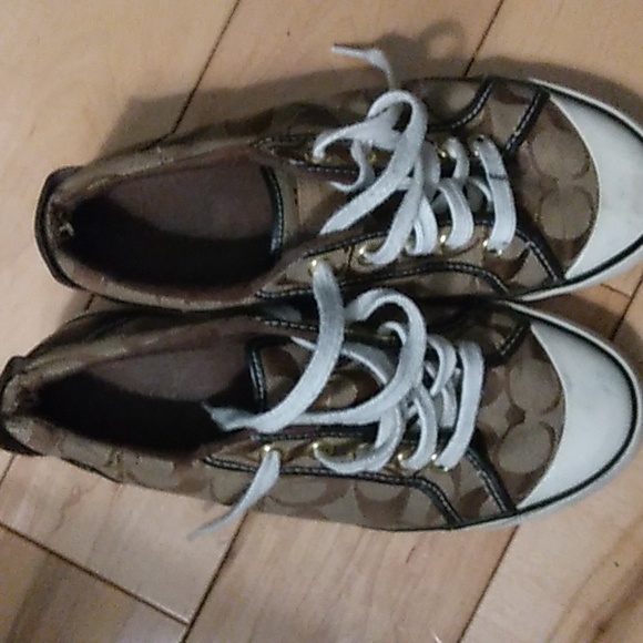 Coach Brown and White Sneakers - Picture 6 of 6